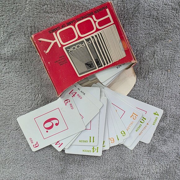 Vintage Rook Card Game 1972 Parker Brothers Red Box Complete With Instructions - Picture 4 of 6